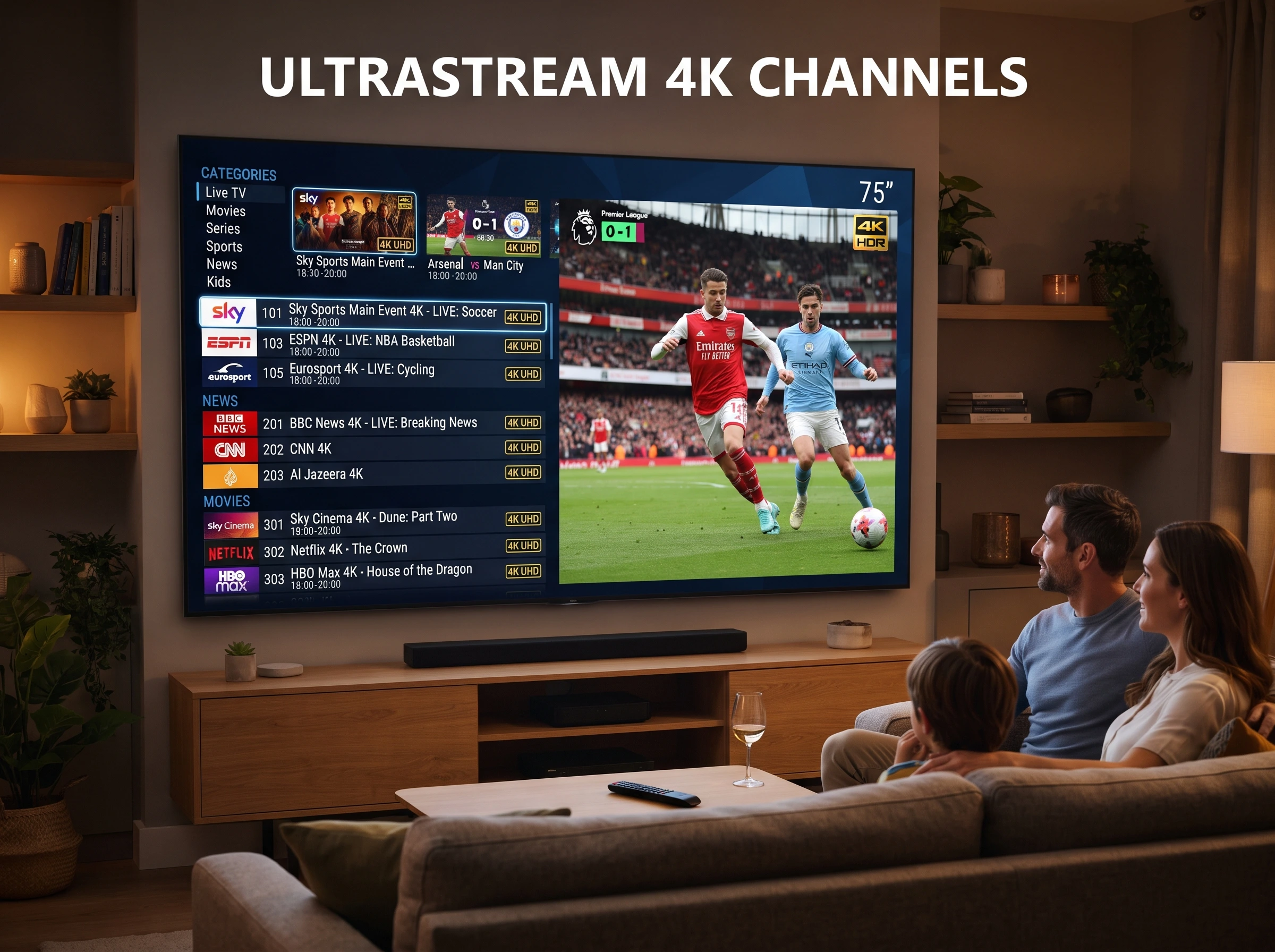 IPTV 4K terms of service for Ultra HD streaming subscriptions in the USA