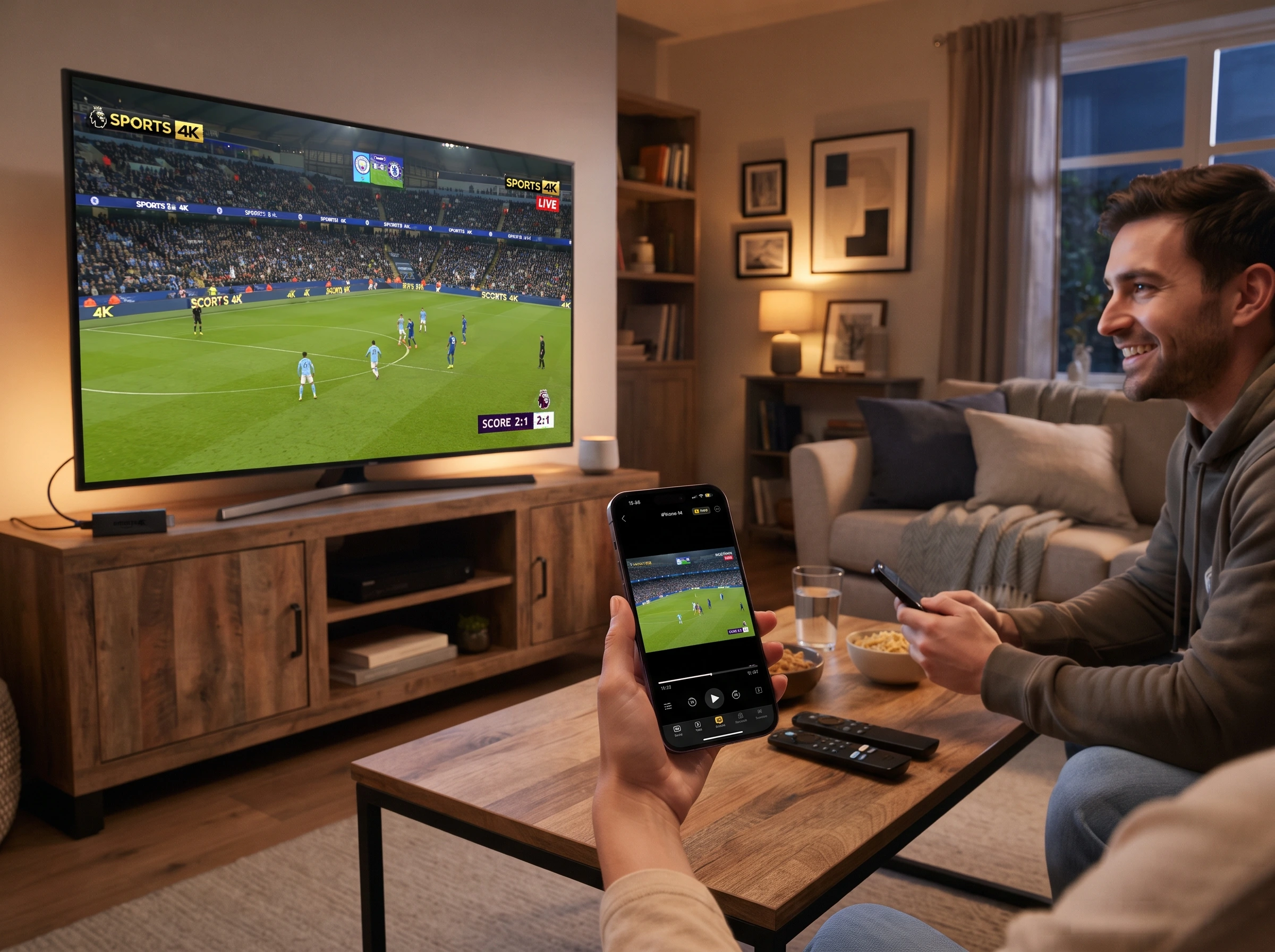 IPTV 4K streaming service delivering Ultra HD live channels across the USA