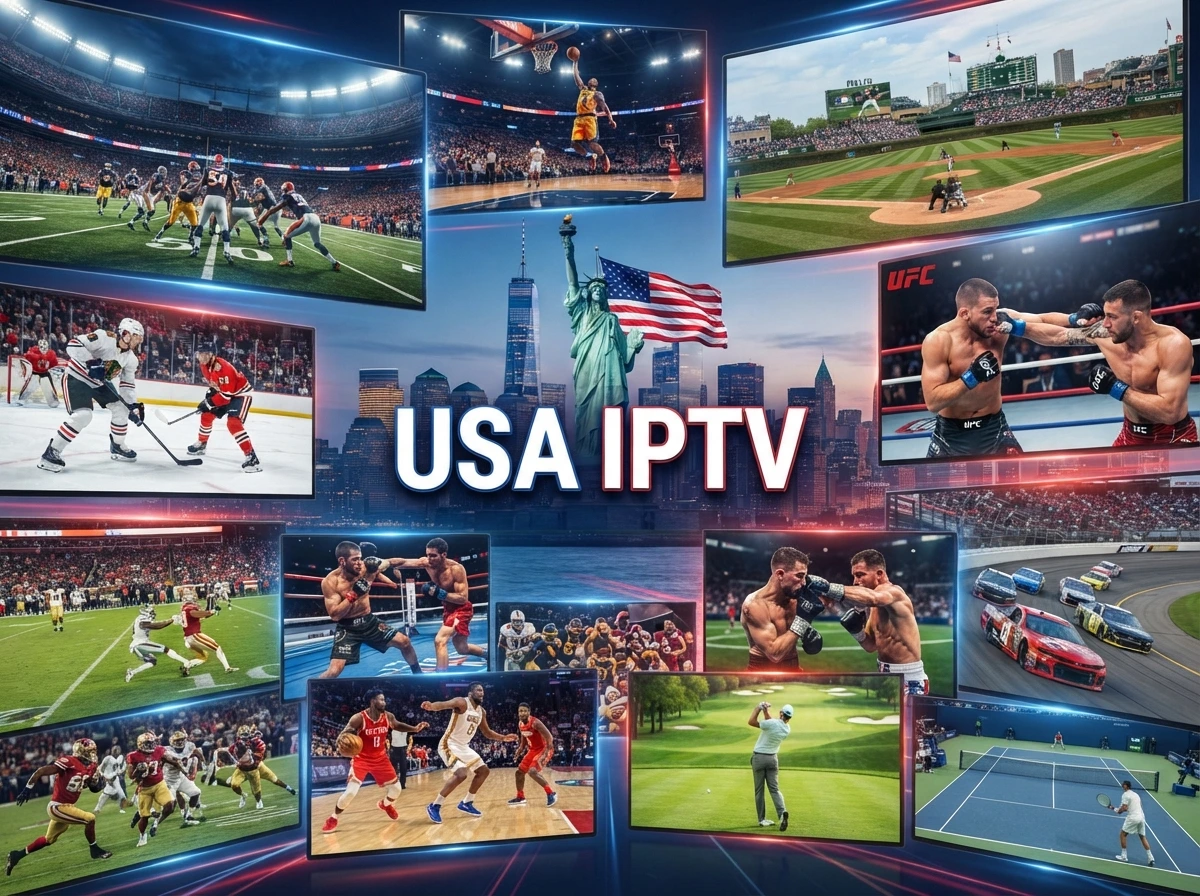 IPTV 4K streaming live sports and movies in 2160p Ultra HD on a US Smart TV
